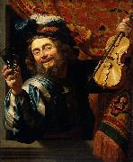 Gerrit van Honthorst The Merry Fiddler oil painting reproduction